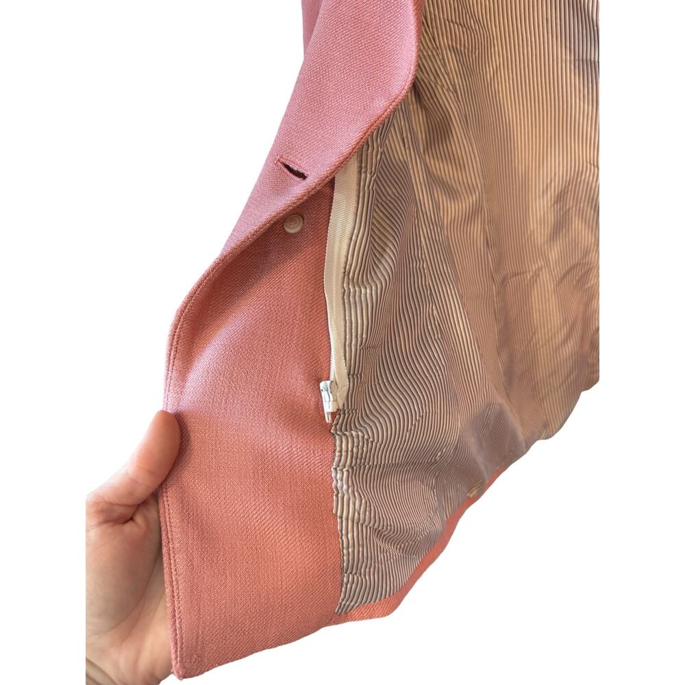 VERONICA BEARD Odile Sateen Twill Dickey Jacket EUC Sz 6 $695 MSRP Rosewood Pink - Picture 10 of 13